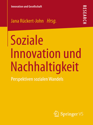 cover image of Soziale Innovation und Nachhaltigkeit